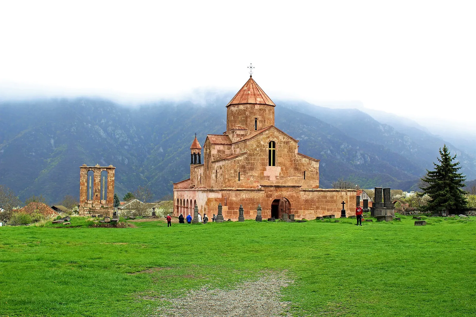 Odzun church on the plateau above the Debed canyon